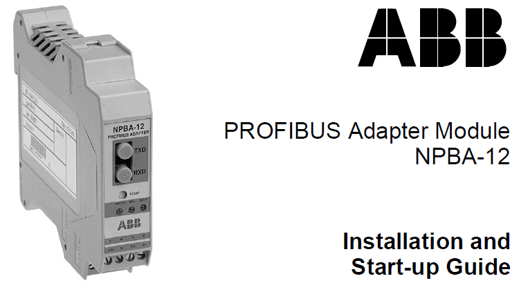 ABB NPBA-12 installation and start-up guide