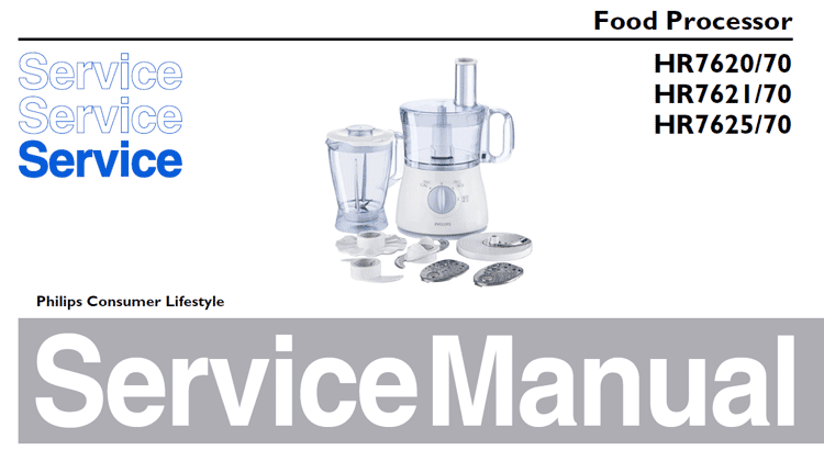 Philips HR7620, HR7621, HR7625 service manual