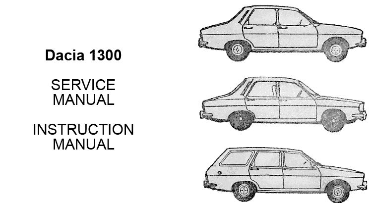 Autoturismul Dacia 1300 PDF service manual