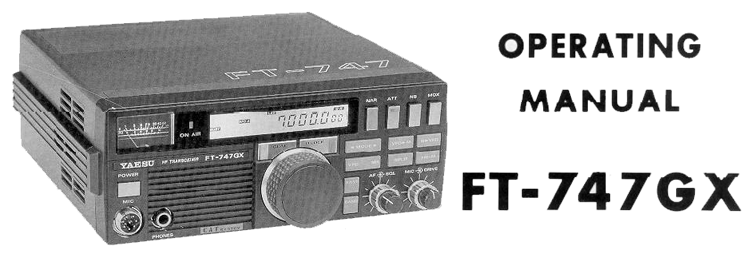 Yaesu FT-747DX operating manual